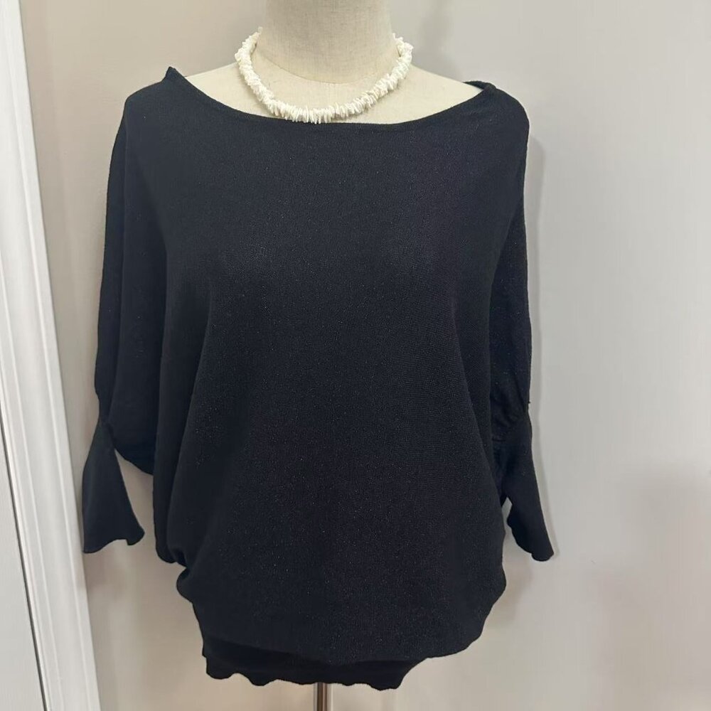 LADY"S SEDUCTIONS Sparkle 3/4 Sleeve Top(OVERSIZE) - Picture 2 of 8